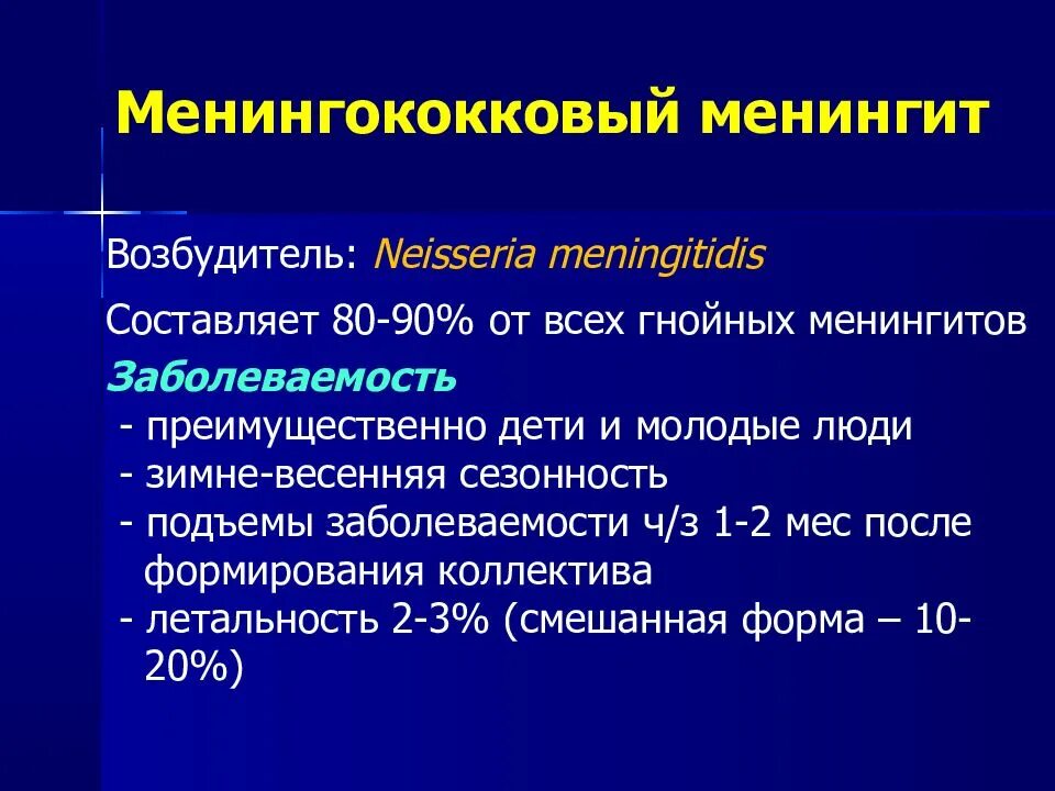 Менингит микробиология