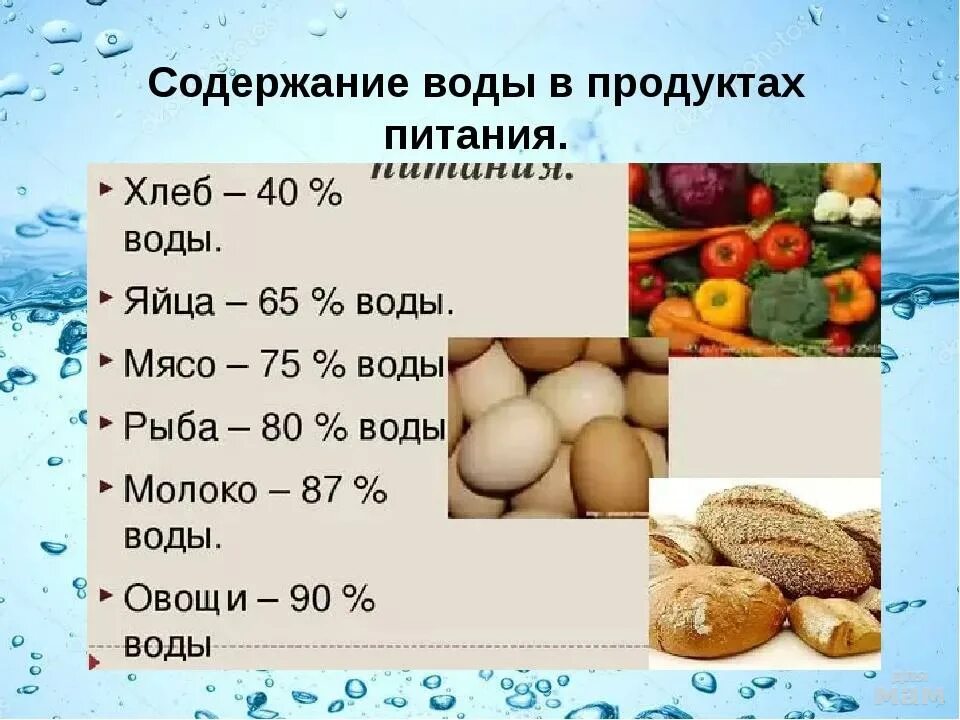 Задача на сухофрукты огэ. Содержание воды в продуктах. Вода в продуктах питания. Содержание воды в пищевых продуктах. Процент воды в продуктах.