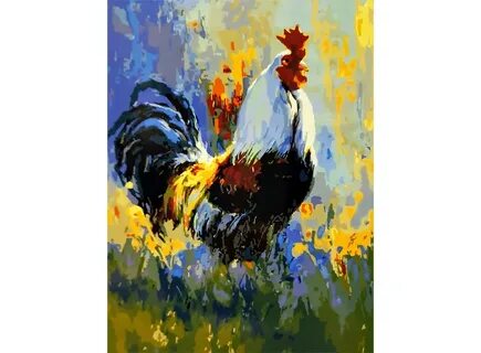 Картина по номерам курами