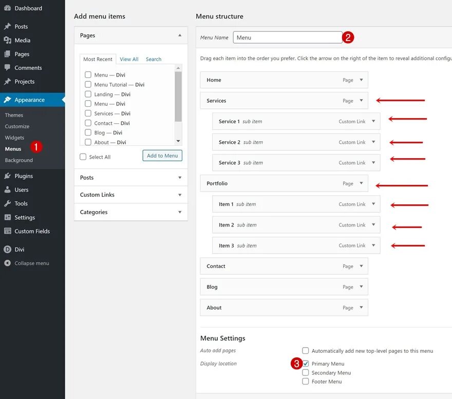 Add item menu. Menu item. вложенное меню. mobile menu divi builder. itemjoin custom items меню.