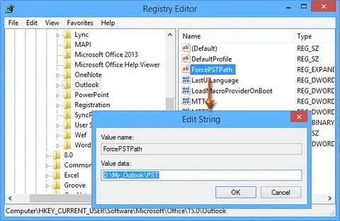 Registry path