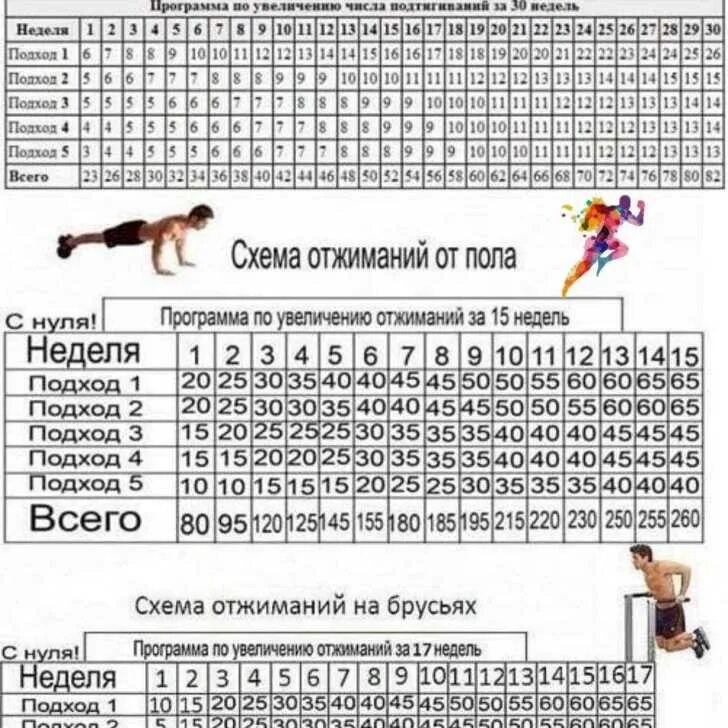 Программа тренировок с нуля. Схема тренировок подтягивания на турнике. схема отжиманий с нуля для начинающих. таблица подтягиваний на турнике. подходы подтягиваний на турнике.