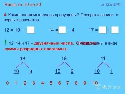 Разрядный состав двузначных