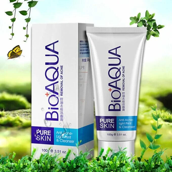 Пенка для умывания BIOAQUA Pure Skin Anti-acne. Пенка для умывания BIOAQUA Pure Skin Anti-acne 100 ml. BIOAQUA пенка для умывания анти-акне Pure Skin 100g. Pure Skin Anti-acne набор. Купить средства для умывания