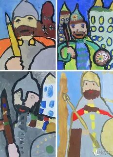 Рисунок богатыря 4 класс изо