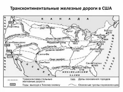 Железные дороги северной америки