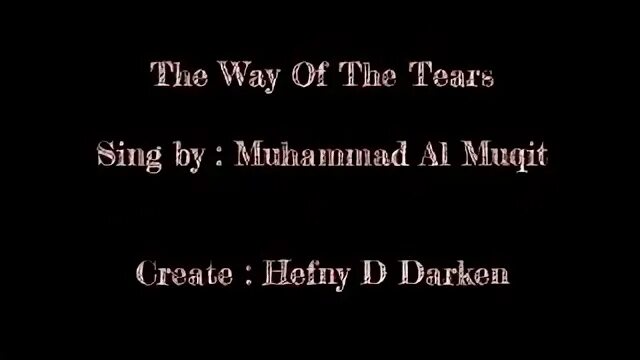 The way of the tears