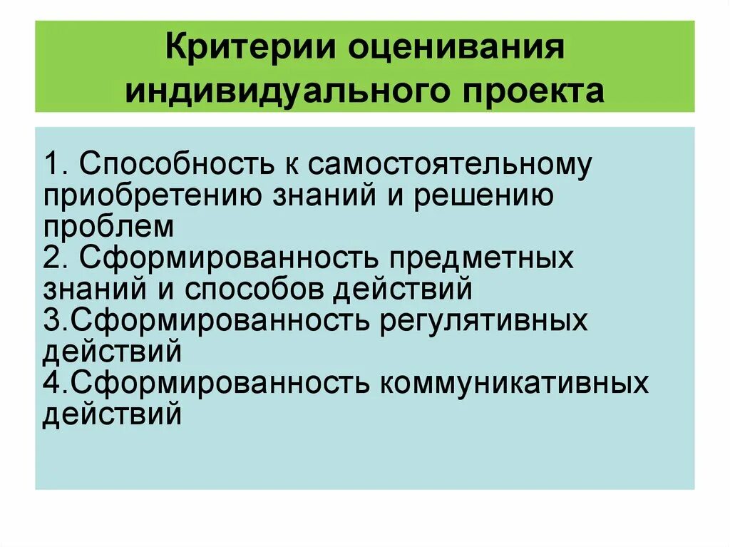 Индивидуальное оценивание