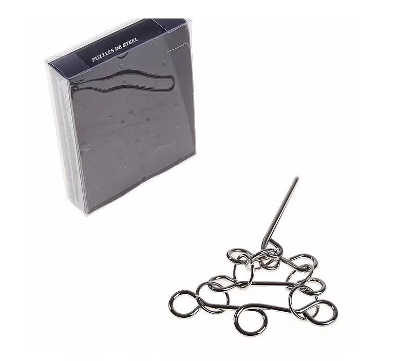 Головоломка металлическая "петельки", dlm-04. Головоломка 21. Головоломка 21. Сувениры для подростков головоломки. Головоломка 2.