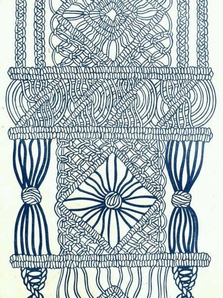 Макраме для начинающих схемы плетения панно Pin on Knots & Stuff Macrame patterns, Macrame design, Macrame knots tutorial