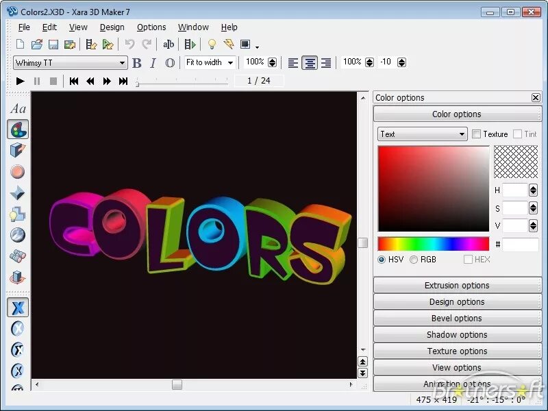 Option color