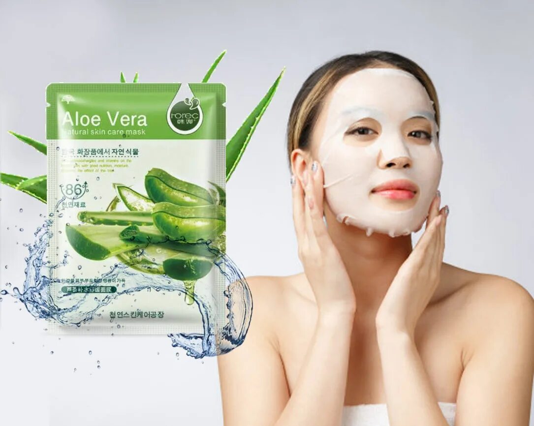 Moisturizing face mask. Тканевая маска natural skin care mask aloe vera алоэ 30г rorec. маска с алая вера маска. спа для лица алоэ вера. маска алоэ вера корея.