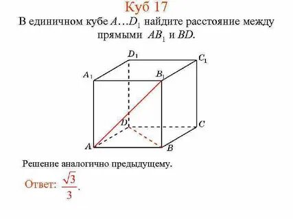 В единичном кубе