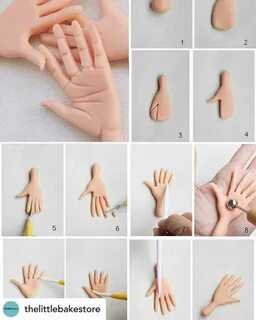 Лепка руки из пластилина