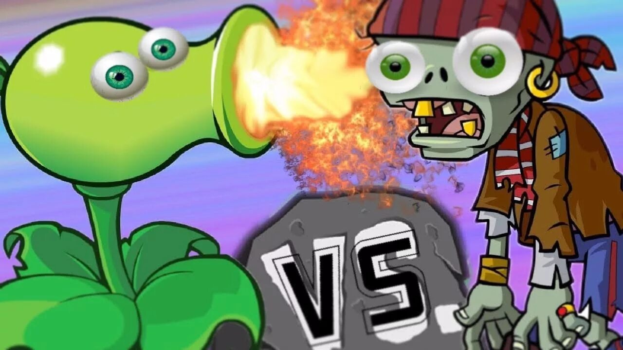 Мультфильмах Plants vs Zombies. Зомби против мальчика