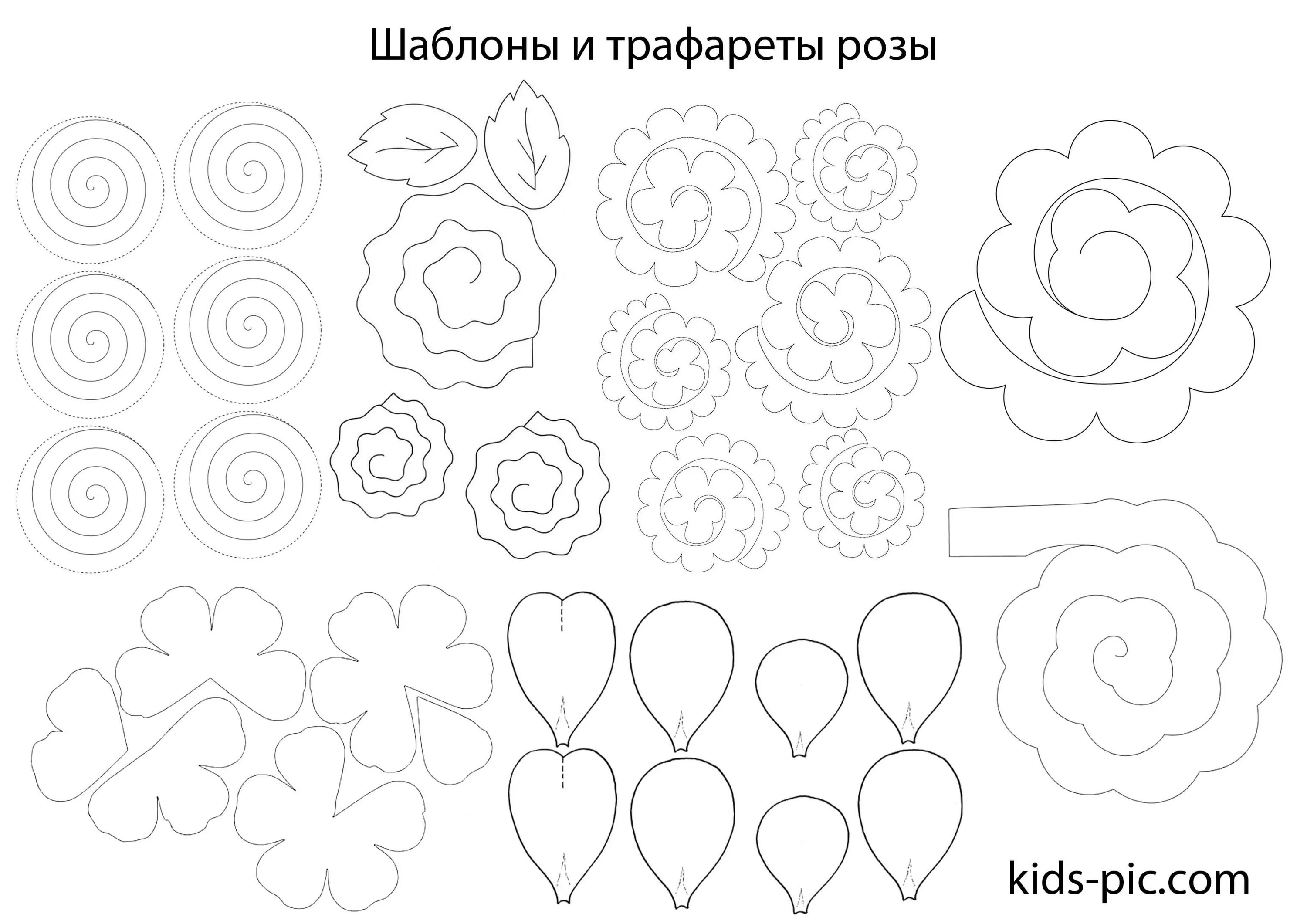 Заготовки для бумажных цветов. Трафареты для объемных цветов. Трафареты для бумажных цветов. Схема объемных цветов из бумаги. Букет из бумаги распечатать