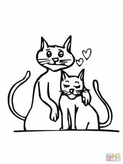 Нарисовать 2 кошки
