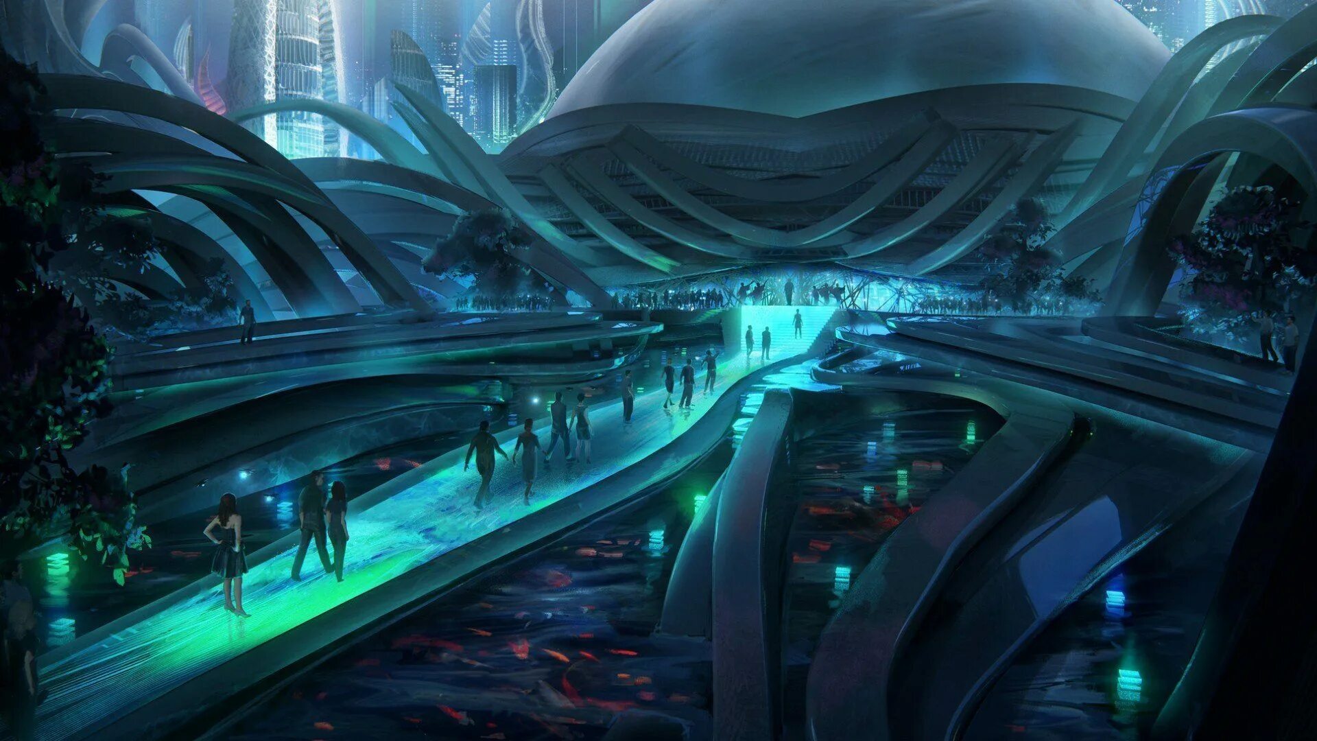 Футуристическая архитектура будущего концепт арт. Star citizen железный город. Фантастический город. Биопанк антиутопия. Девушка в городе будущего.