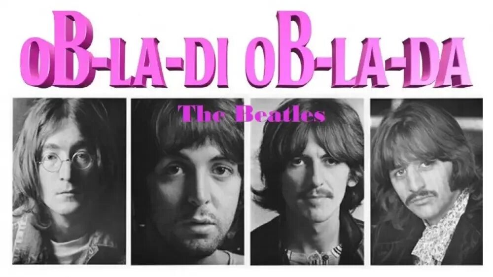 Облади облада слушать. The Beatles ob-la-di, ob-la-da. Obladi Oblada Beatles. Obladi Oblada Beatles обложка. Битлз 1968.