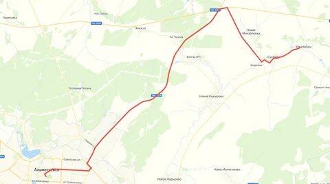 Маршрут карта альметьевск