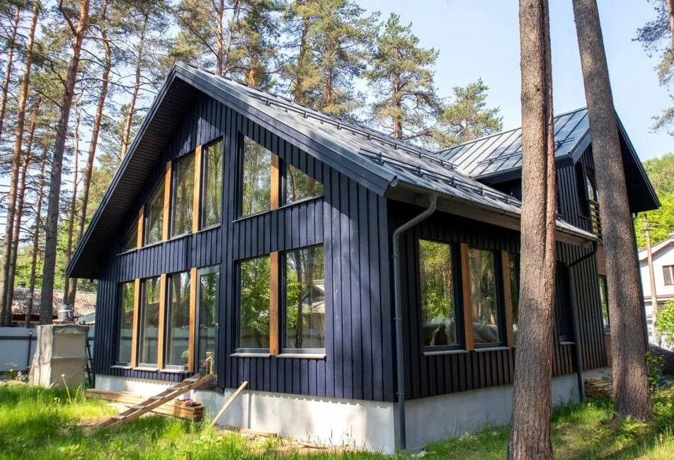 Проект "Эйндховен" Modern barn house, Barn style house, House exterior