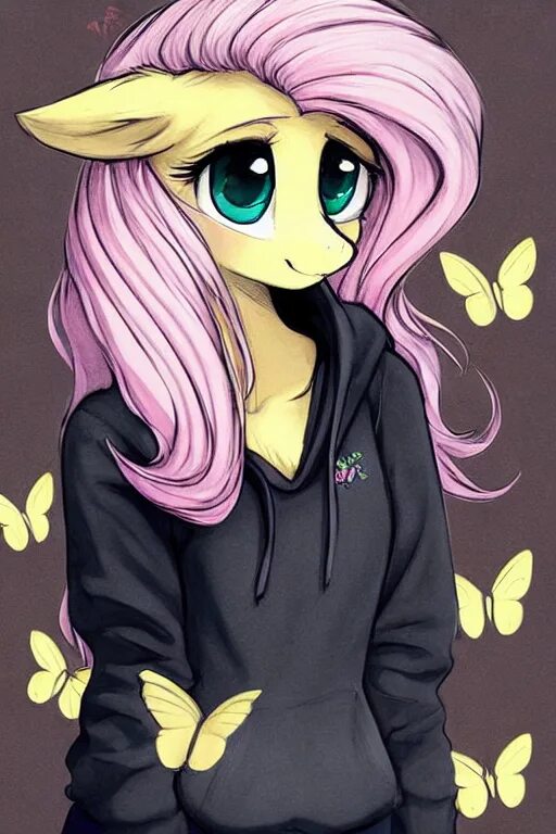 Pony diffusion. Флаттершай трап в худи. my little pony fluttershy курит. млп антро детройт.