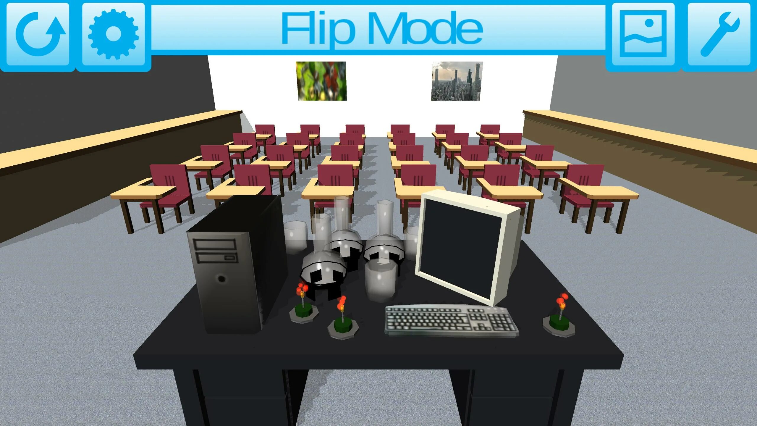 Top table simulator