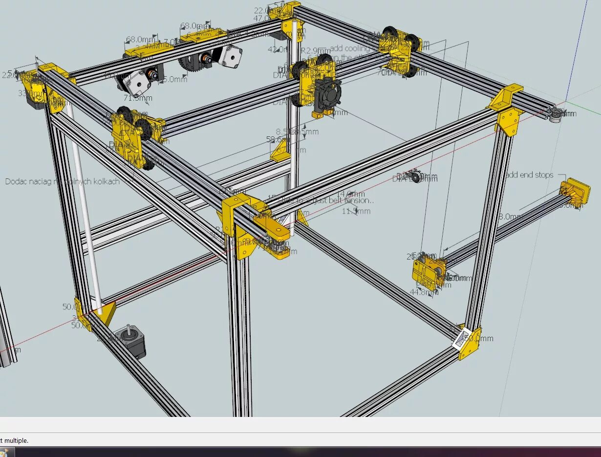 Core xy чертежи и схемы MiniM's Core XY project