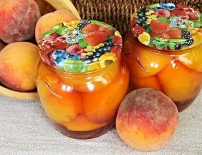 Консервированные персики в сиропе