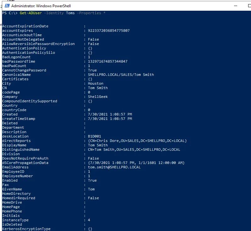 Powershell aduser. Powershell aduser