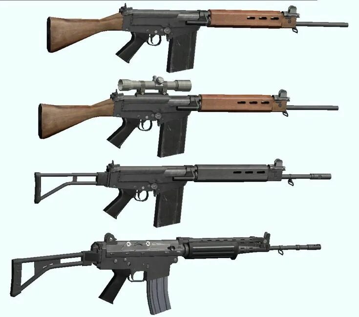 Weapons on back
