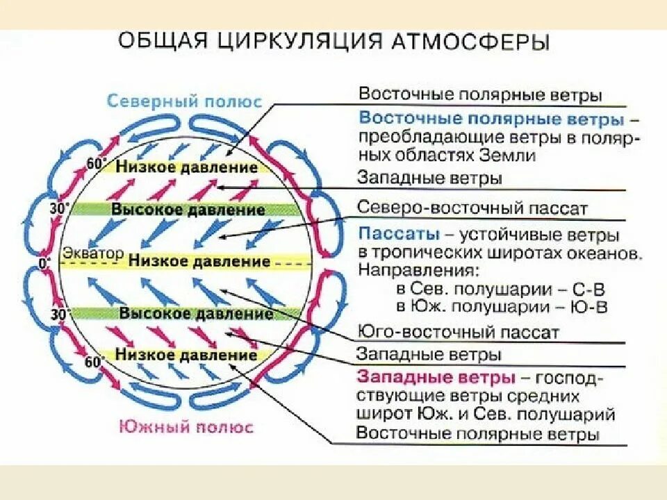 Какие воздушные массы в умеренном поясе зимой
