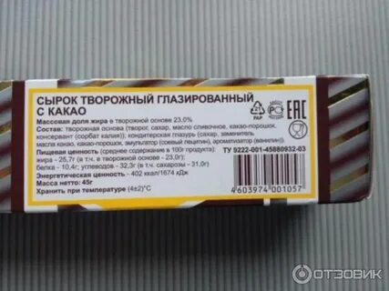 Состав сырка