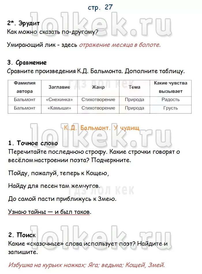 кинь расп пж картинка. сравни произведения к д бальмонта дополните таблицу. эрудит как можно сказать по другому. гдз по литературе 2 класс рабочая тетрадь ефросинина. умирающий лик по другому сказать.