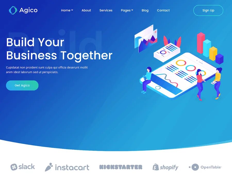 Performance landing. Landing page шаблоны. landing page дизайн 2025. лендинг синий. web template landing page.