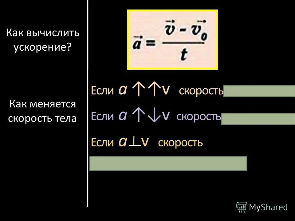 Как вычислить ускорение тела. Укоренин. Как вычислить ускорение тела. Модуль центростремительного ускорения формула физика. Куда направлено ускорение.