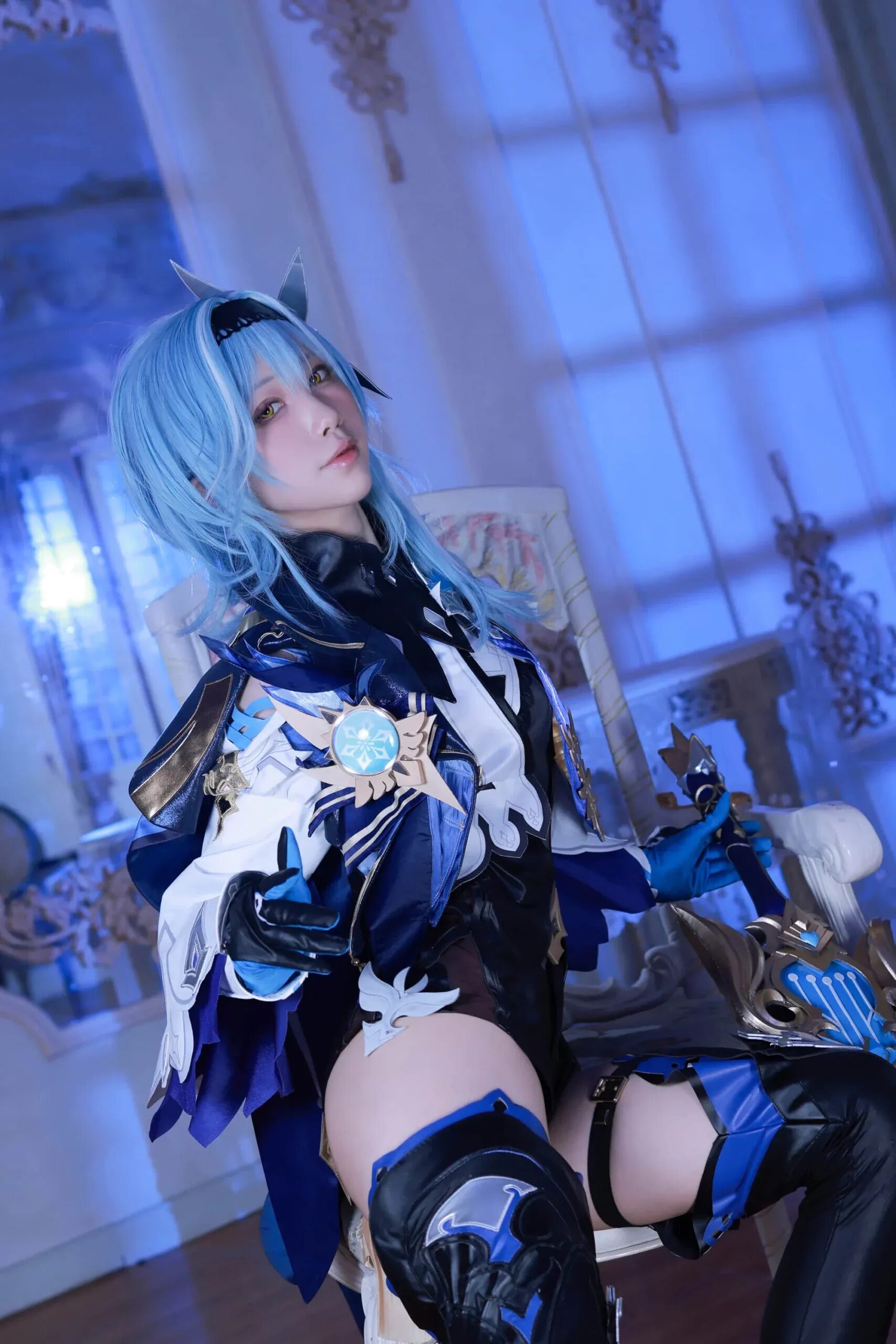 Aqua cosplay. 水淼Aqua. Эола косплей. 水淼Aqua косплей.