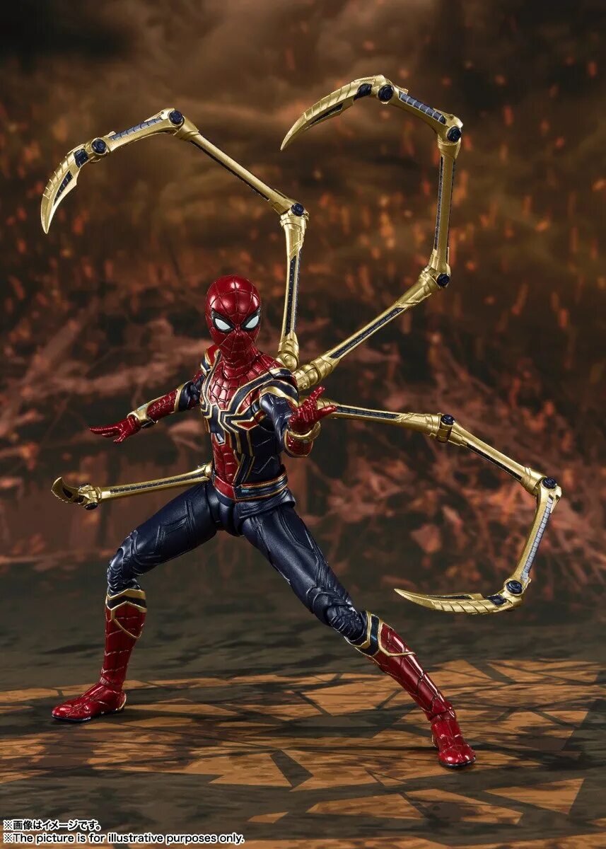 Iron Spider man фигурка. Железный паук фигурка Bandai. S H Figuarts Iron Spider man. Spider man s h Figuarts. Железный паук против