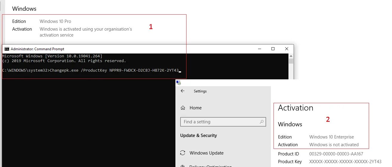 Как изменить версию windows. Можно ли обновить корпоративную windows 10. win_key.exe. как обновить корпоративную windows 10 до последней версии.