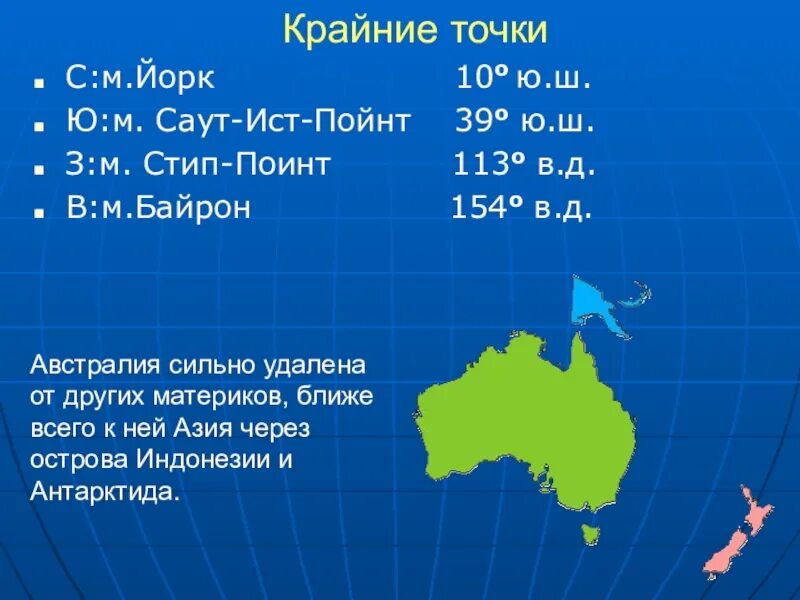 Сколько крайних точек. Самые крайние точки материка Австралия. Крайние точки материка Австралия 7 класс. Крайние точки Австралии на карте. Координаты крайних точек Австралии.