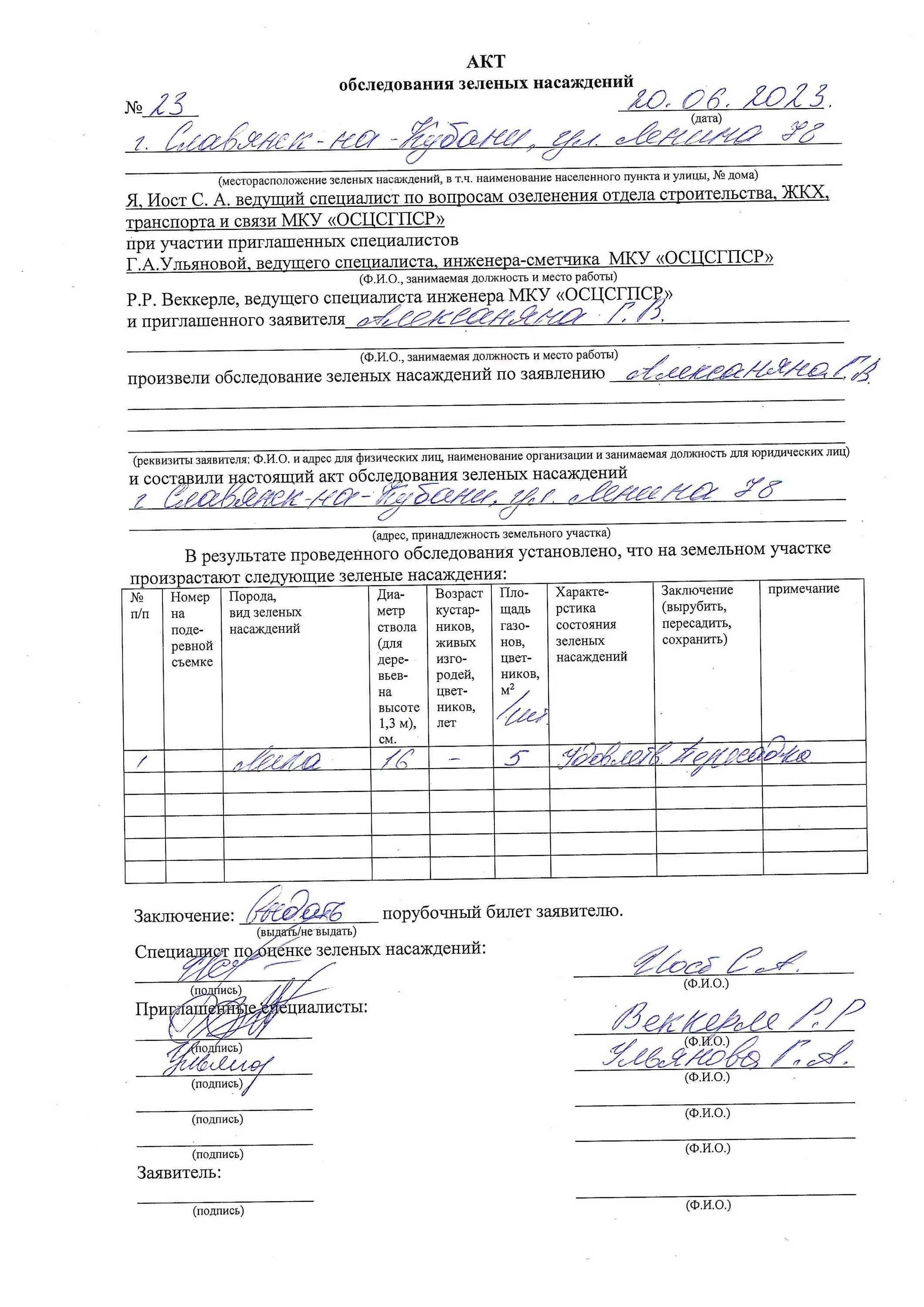 Акт обследования организации. Акт зеленых насаждений. Акт осмотра зеленых насаждений. Акт обследования состояния зеленых насаждений. Акт комиссионного обследования зеленых насаждений.