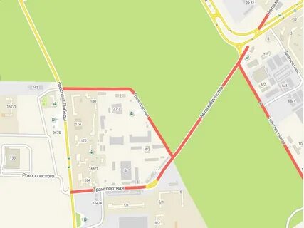 Карта улица транспортная