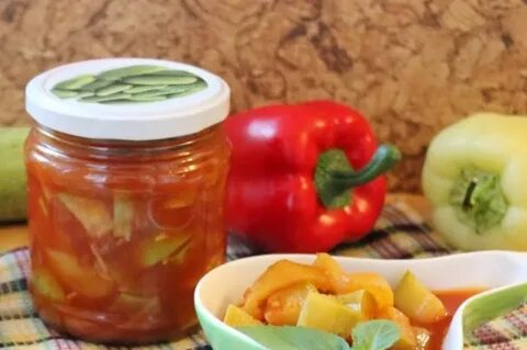 Закуска из кабачков на зиму с чесноком