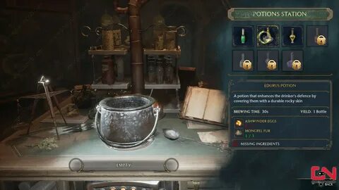 Hogwarts Legacy Ashwinder Eggs for Edurus Potion guide shows where to find ...