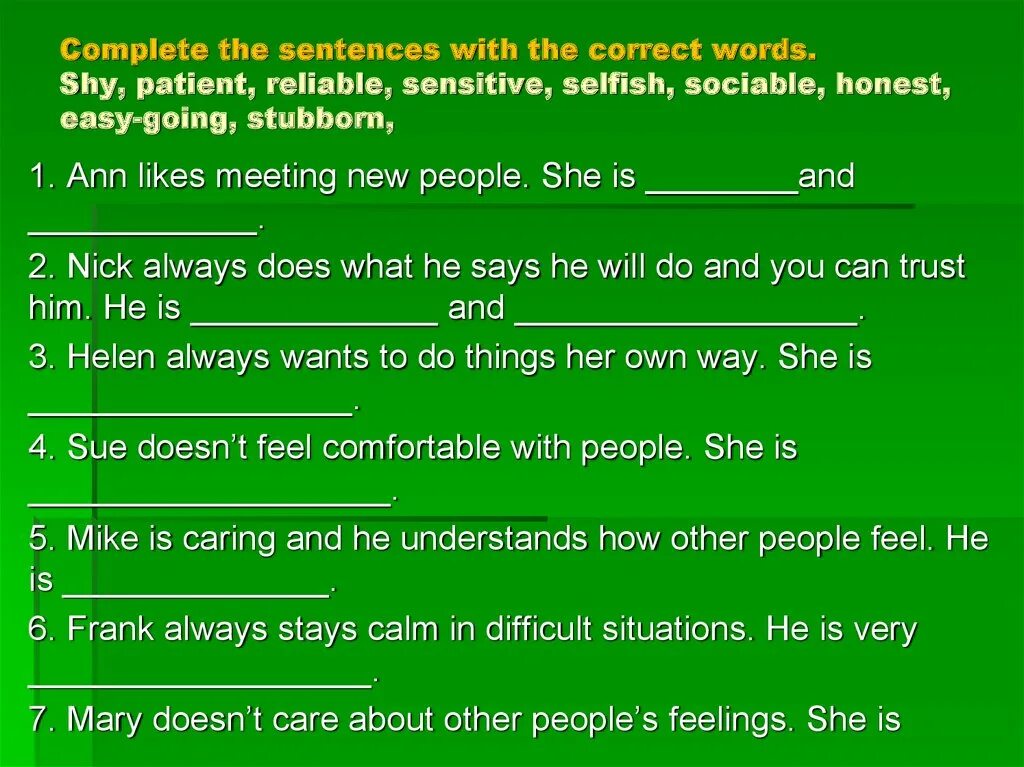 Complete the sentences with the correct option. Complete the sentences. Complete the sentences with the Words. Complete the sentences with the. Complete the sentences with the correct.