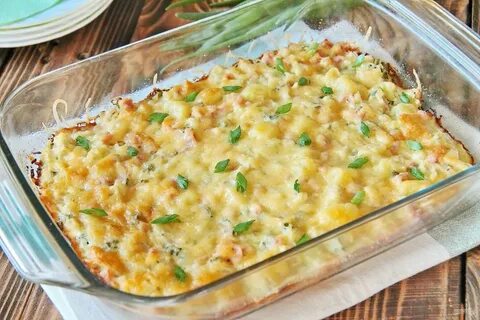 Капустная запеканка с яйцами