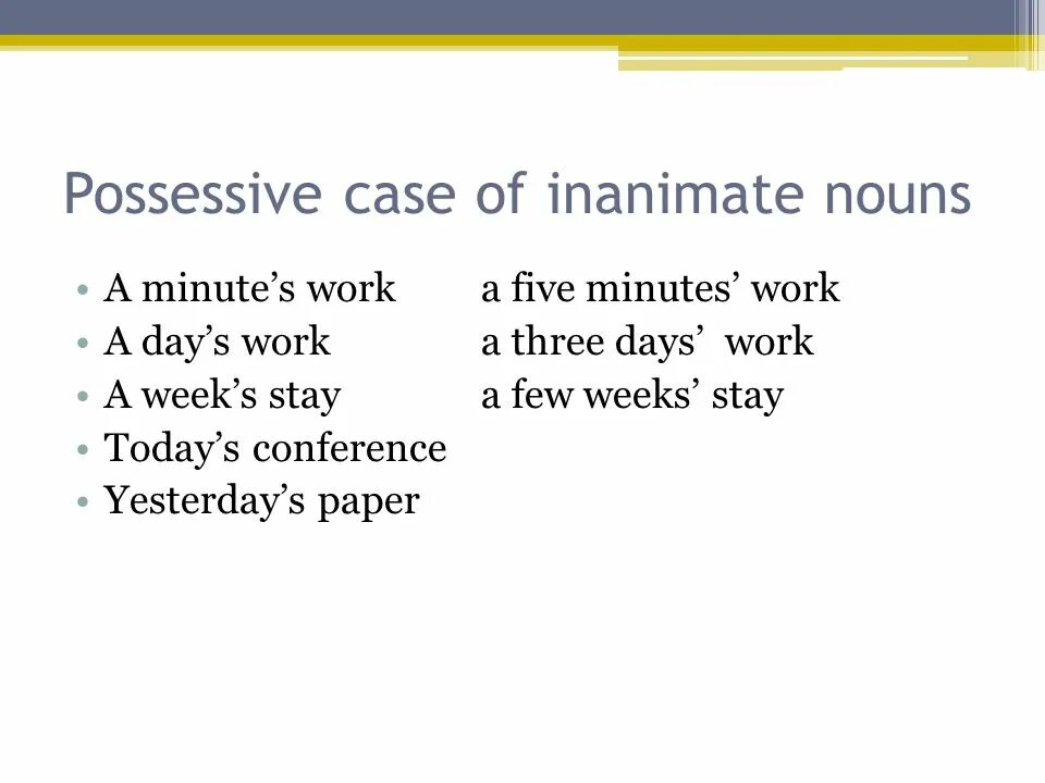 Possessive case examples. Possessive case of nouns. inanimate nouns. inanimate nouns примеры. animate and inanimate nouns.