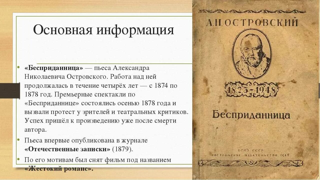 Напишите сравнительный анализ эпизодов пьесы островского бесприданница. Бесприданница краткое содержание. Островский а. "Бесприданница". «Бесприданница» (1878).