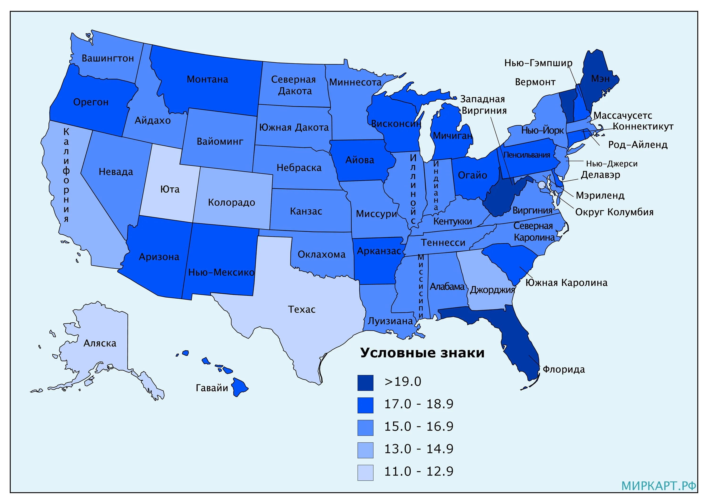 Сколько человек жителей сша. Население США по Штатам на карте. Население Штатов США на карте. Штаты Америки демография.