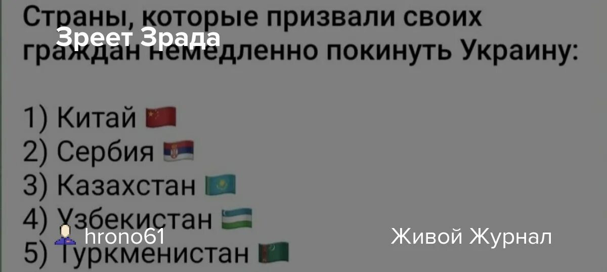 Союзники РФ И Украины. Сша рекомендовали своим гражданам покинуть россию